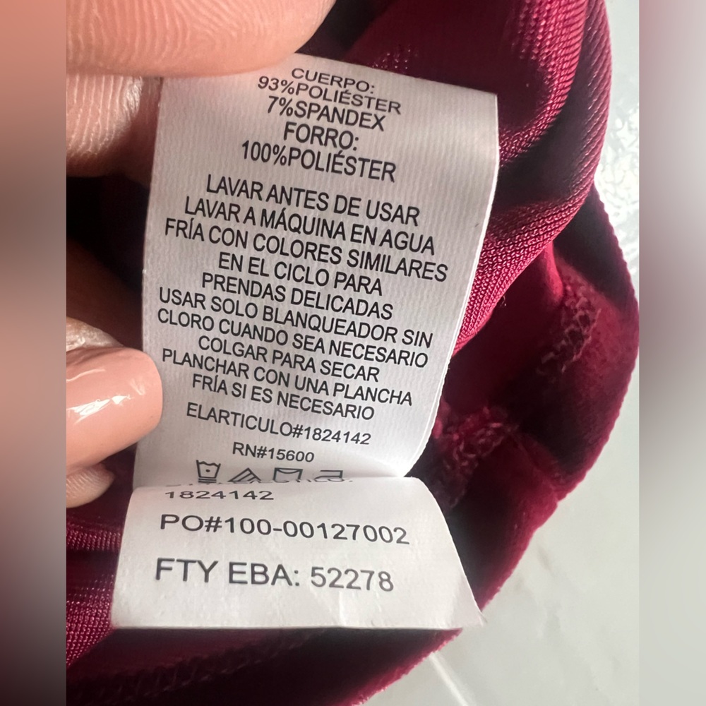 Briggs New York Burgundy Velvet Midi Dress XS Empire Waist Holiday NWT - Picture 11 of 11